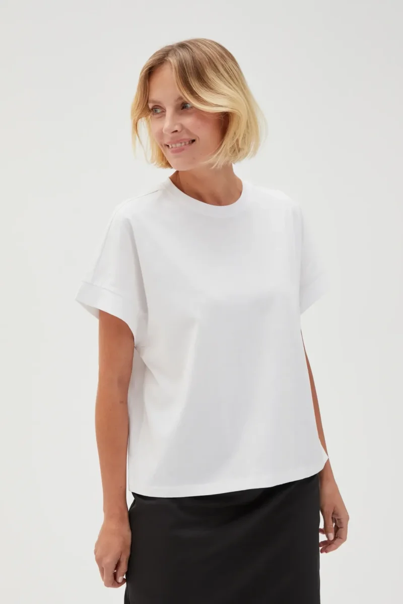 WOMEN'S TSHIRT L-TS-4603 WHITE - Imagen 3