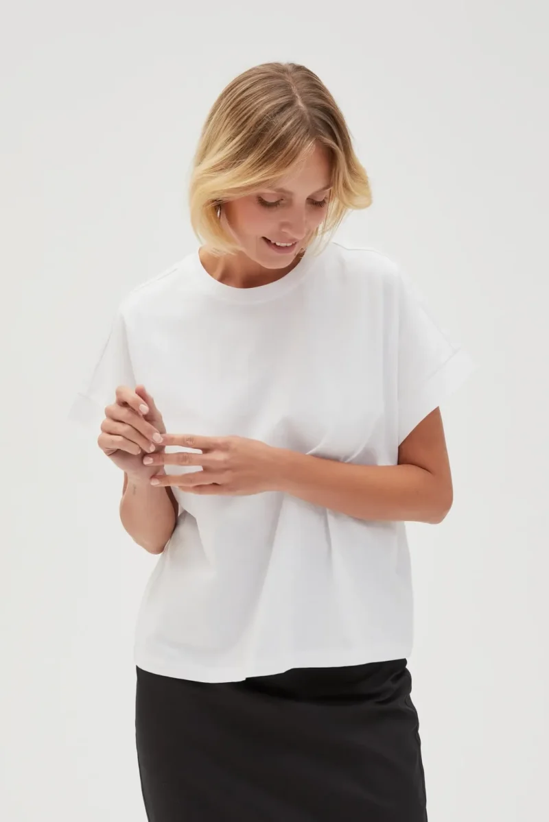 WOMEN'S TSHIRT L-TS-4603 WHITE - Imagen 11
