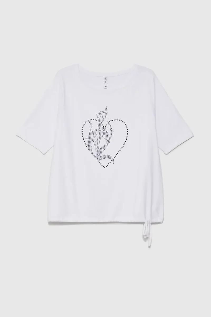 WOMEN'S TSHIRT L-TS-4611 WHITE - Imagen 2