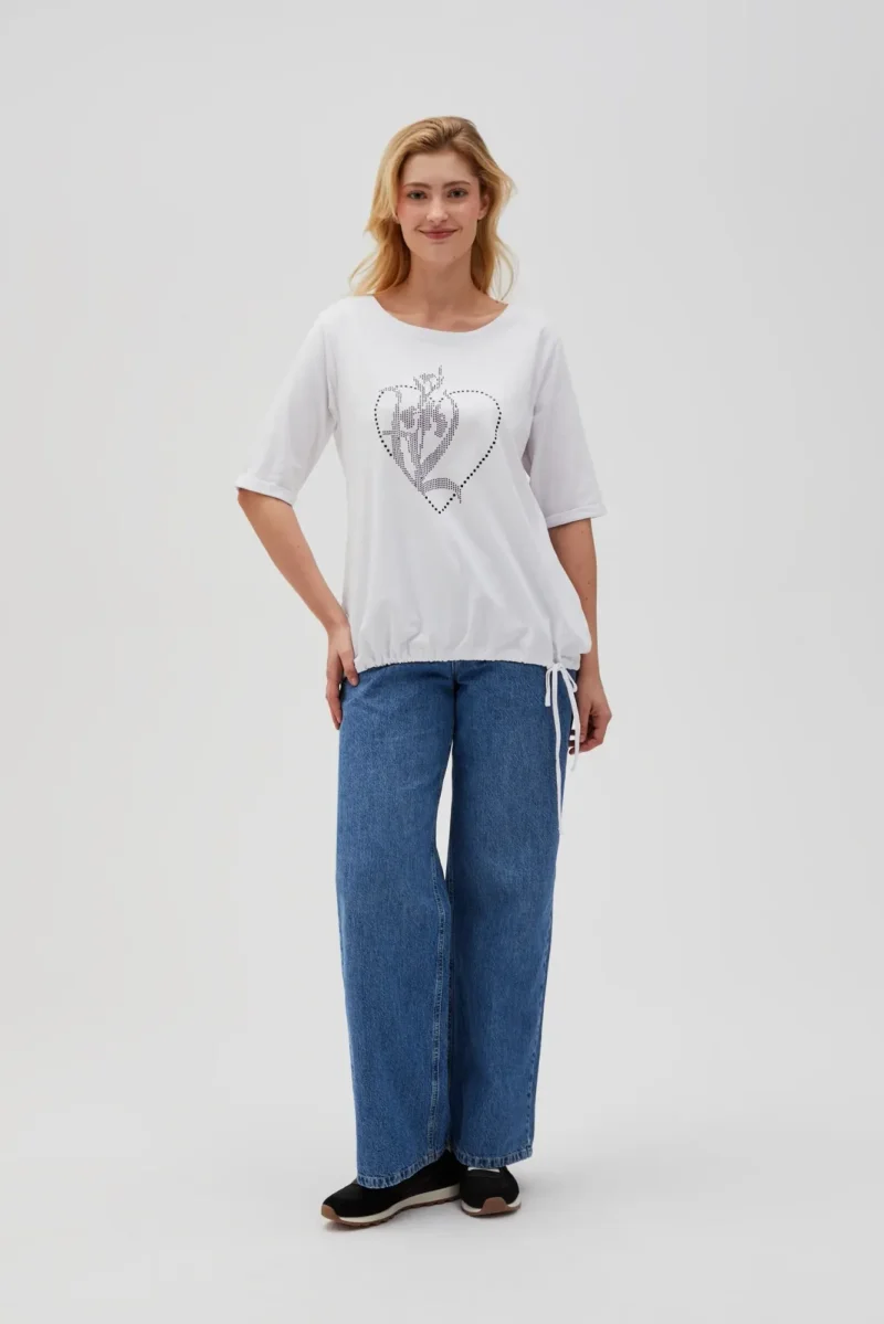 WOMEN'S TSHIRT L-TS-4611 WHITE - Imagen 5
