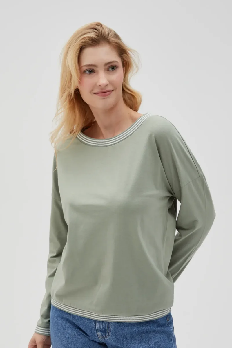 WOMEN'S LONGSLEEVE L-TS-4617 OLIVE - Imagen 5