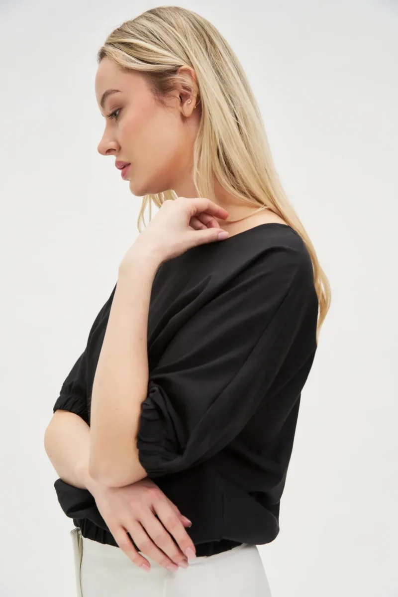 WOMEN'S TSHIRT L-TS-4618 BLACK - Imagen 2