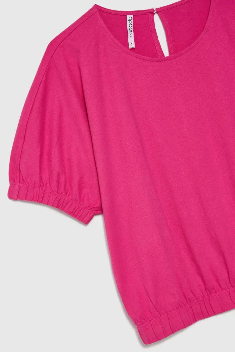 WOMEN'S TSHIRT L-TS-4618 FUCHSIA - Imagen 7