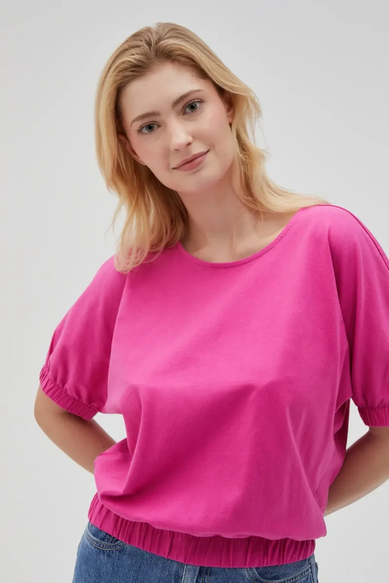 WOMEN'S TSHIRT L-TS-4618 FUCHSIA - Imagen 4