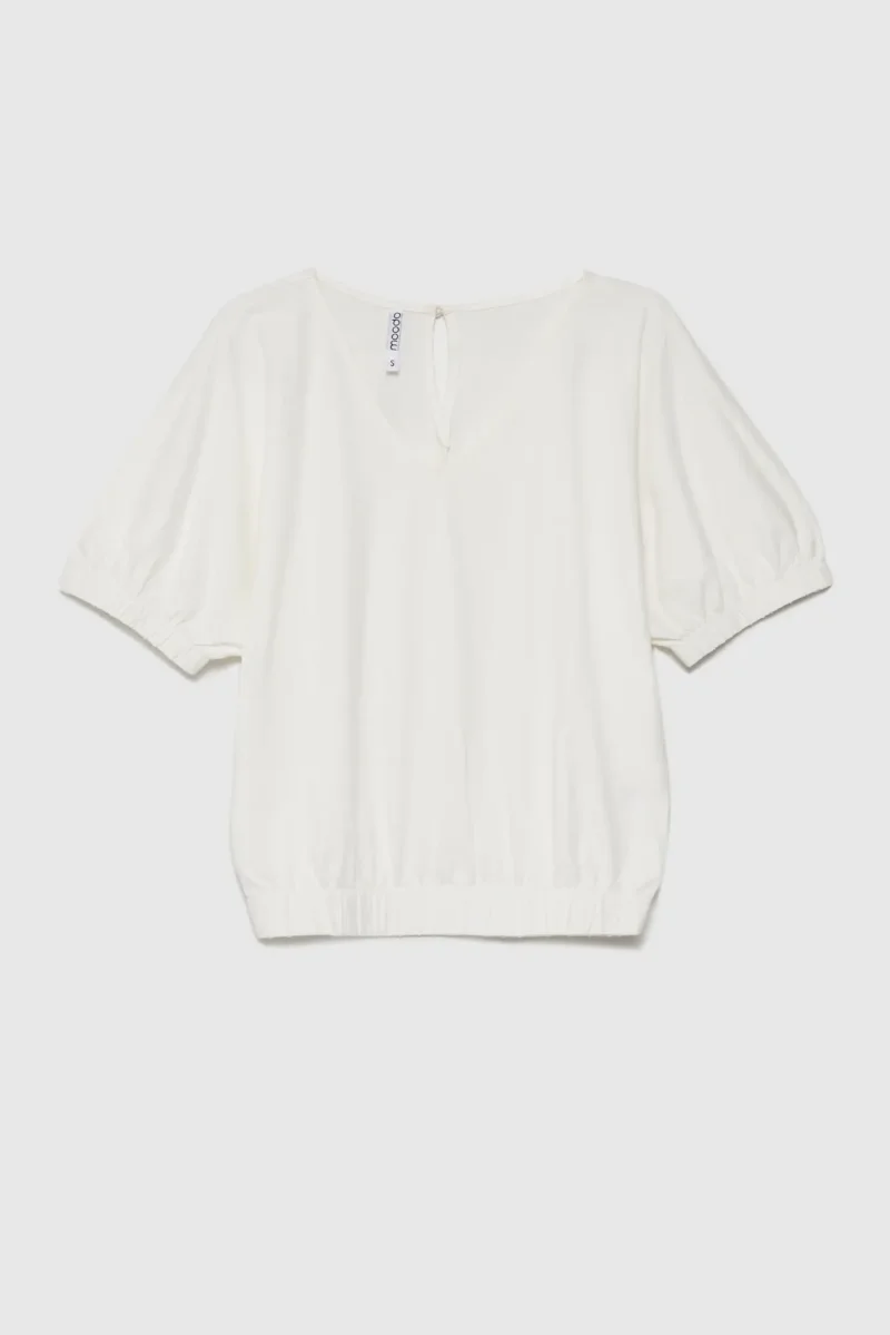 WOMEN'S TSHIRT L-TS-4619 OFF WHITE - Imagen 6