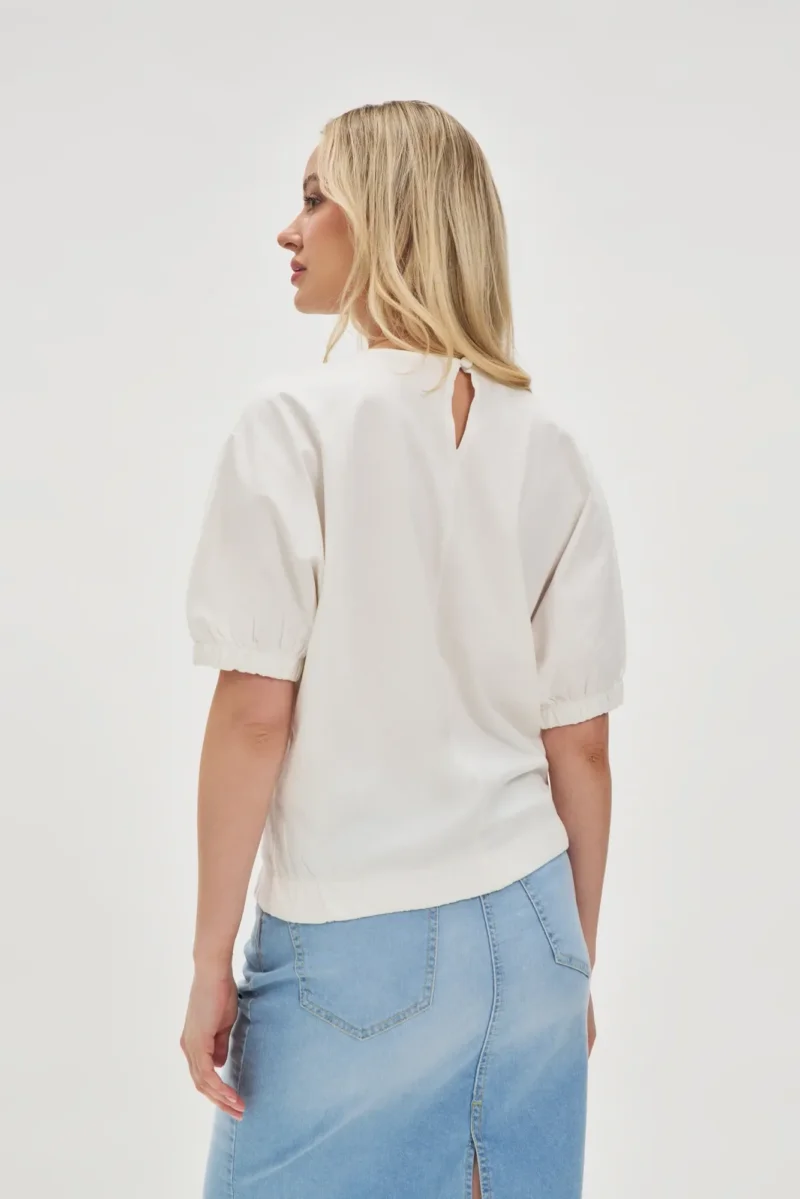 WOMEN'S TSHIRT L-TS-4619 OFF WHITE - Imagen 5