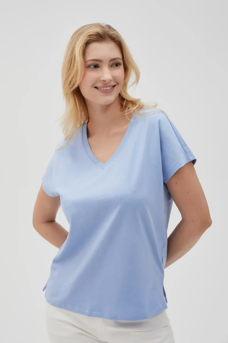 WOMEN'S TSHIRT L-TS-4623 BLUE - Imagen 2