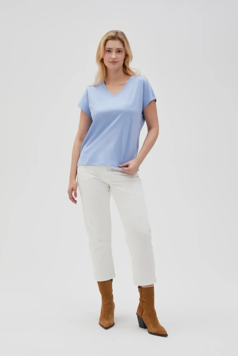 WOMEN'S TSHIRT L-TS-4623 BLUE - Imagen 3