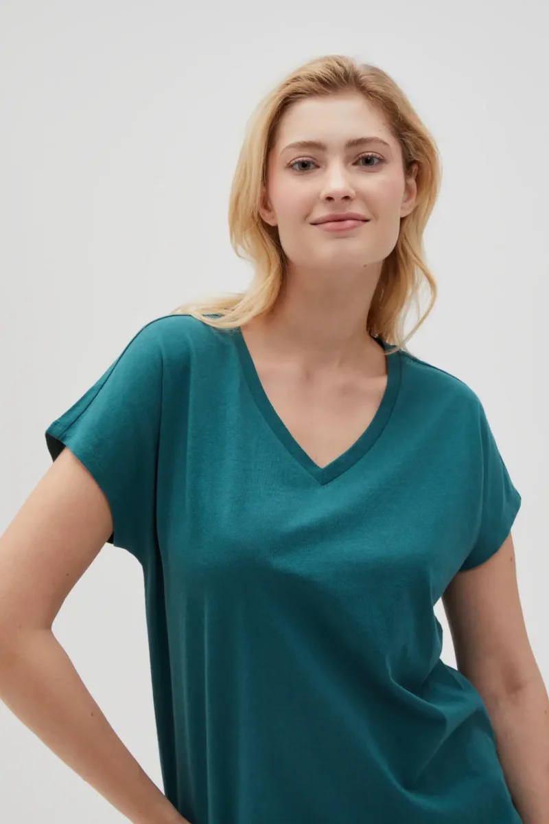 WOMEN'S TSHIRT L-TS-4623 D.GREEN - Imagen 2