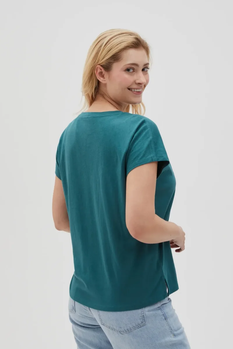 WOMEN'S TSHIRT L-TS-4623 D.GREEN - Imagen 3