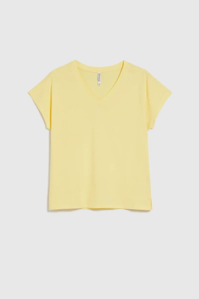 WOMEN'S TSHIRT L-TS-4623 L.YELLOW - Imagen 5