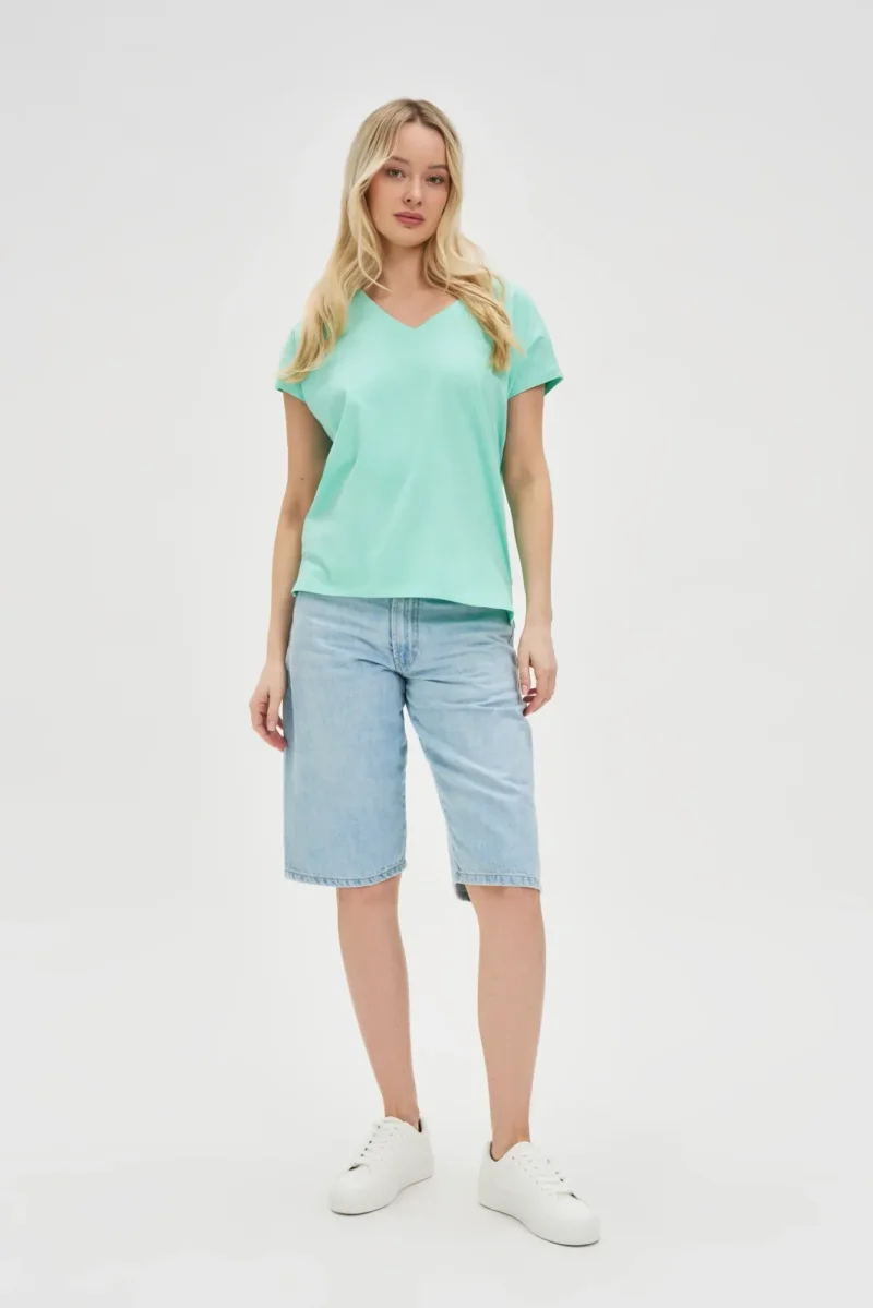 WOMEN'S TSHIRT L-TS-4623 MINT - Imagen 2