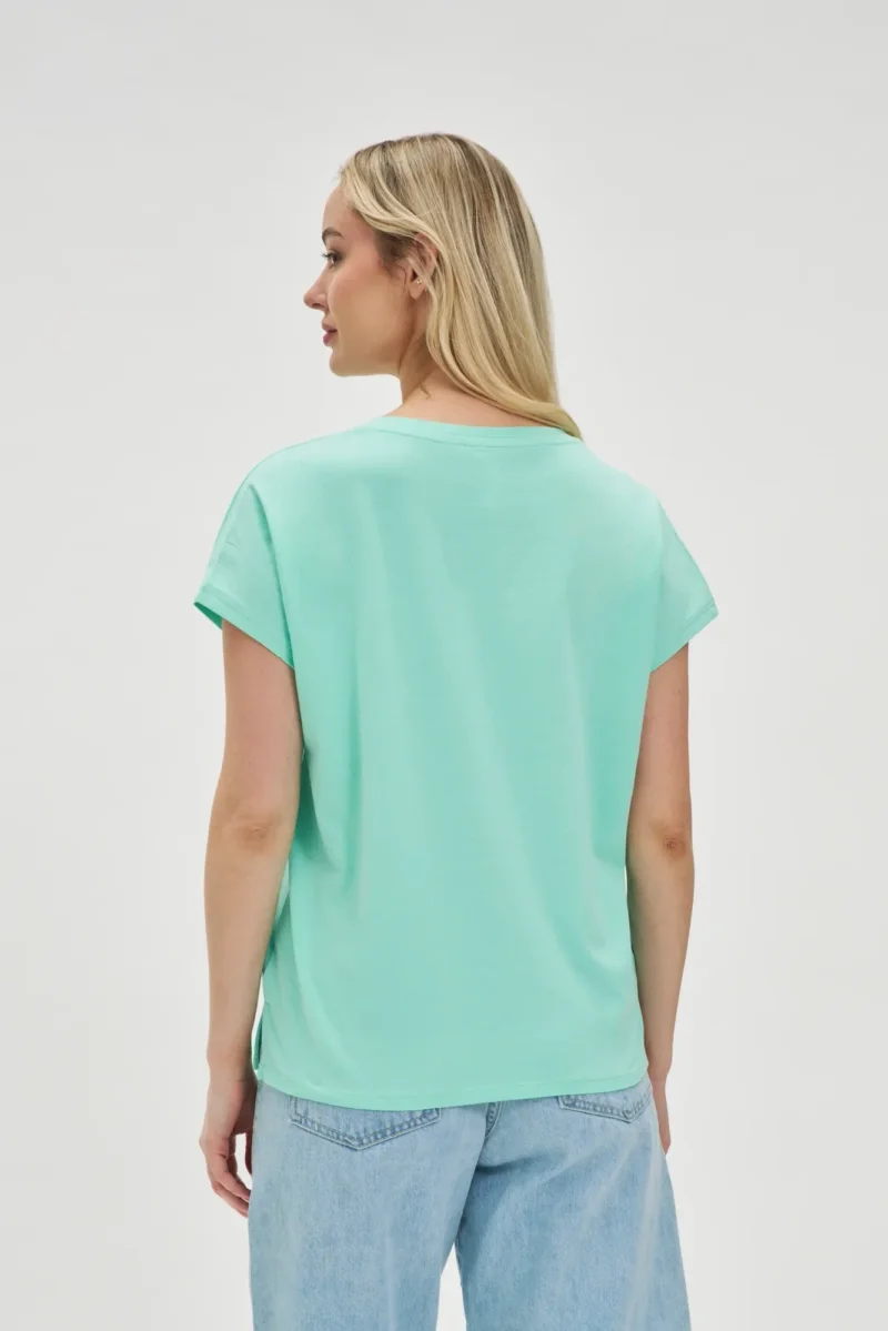 WOMEN'S TSHIRT L-TS-4623 MINT - Imagen 4