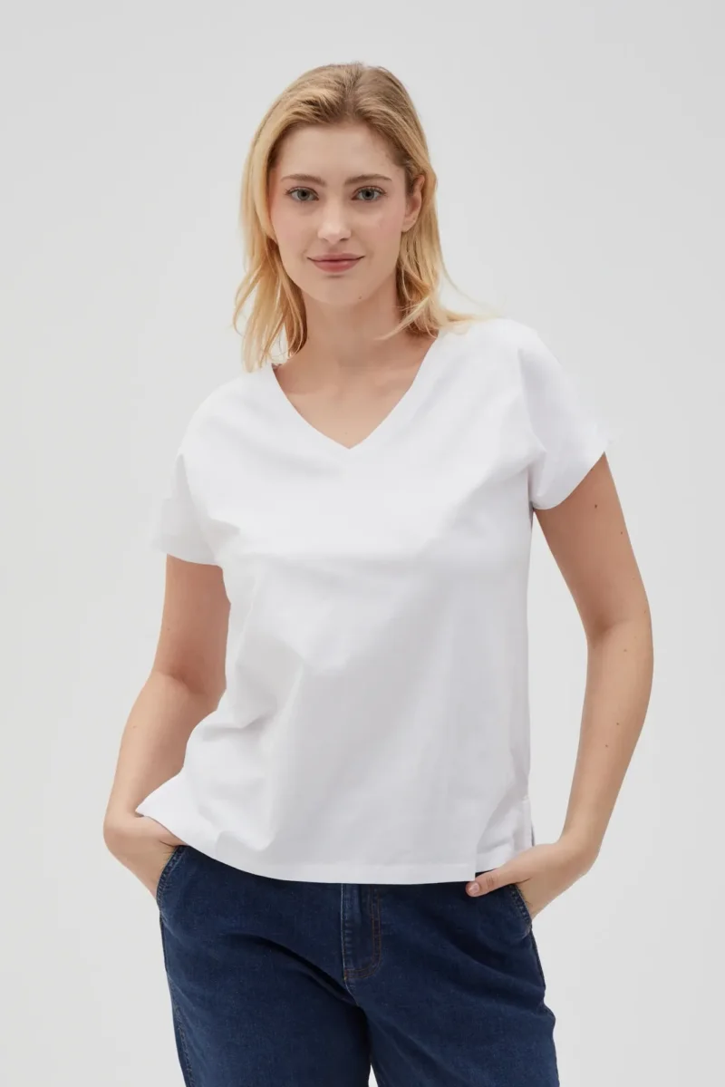 WOMEN'S TSHIRT L-TS-4623 WHITE