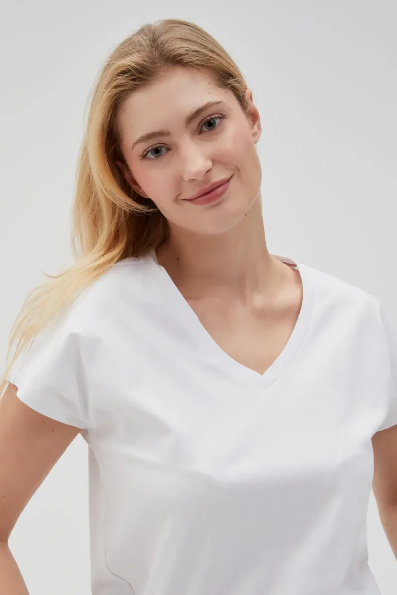 WOMEN'S TSHIRT L-TS-4623 WHITE - Imagen 2