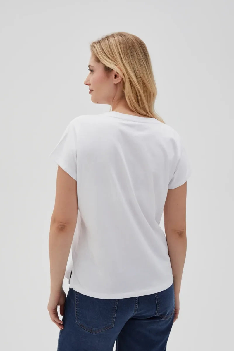 WOMEN'S TSHIRT L-TS-4623 WHITE - Imagen 3