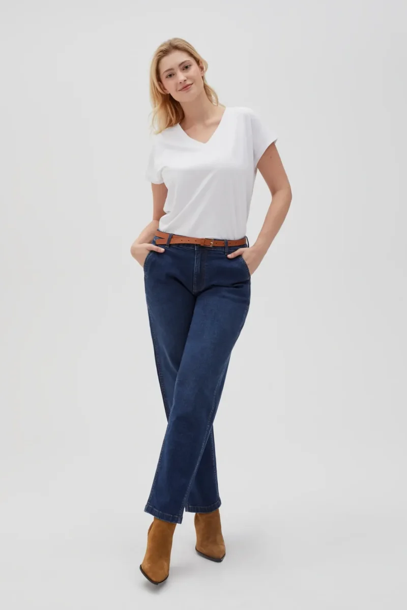 WOMEN'S TSHIRT L-TS-4623 WHITE - Imagen 4