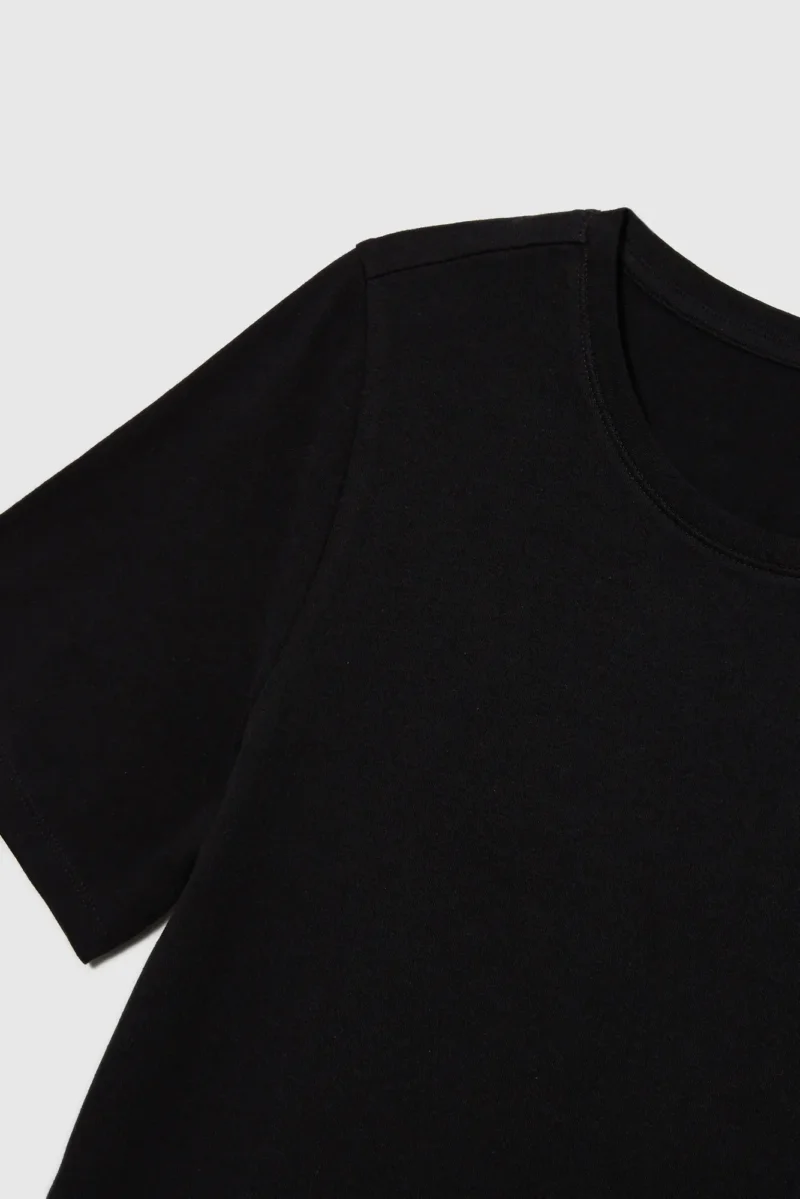 WOMEN'S TSHIRT L-TS-4624 BLACK - Imagen 6
