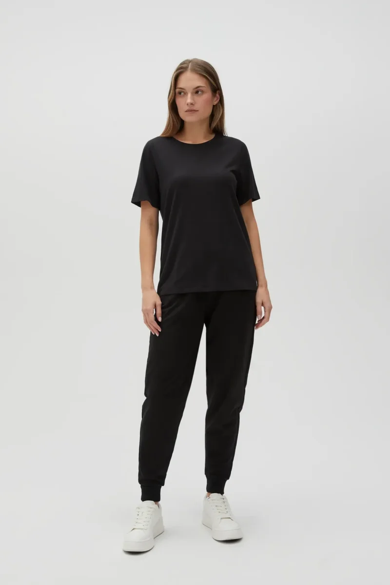 WOMEN'S TSHIRT L-TS-4624 BLACK - Imagen 2