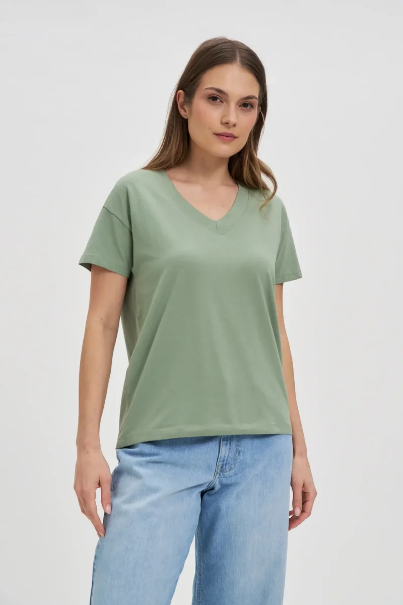 WOMEN'S TSHIRT L-TS-4625 OLIVE