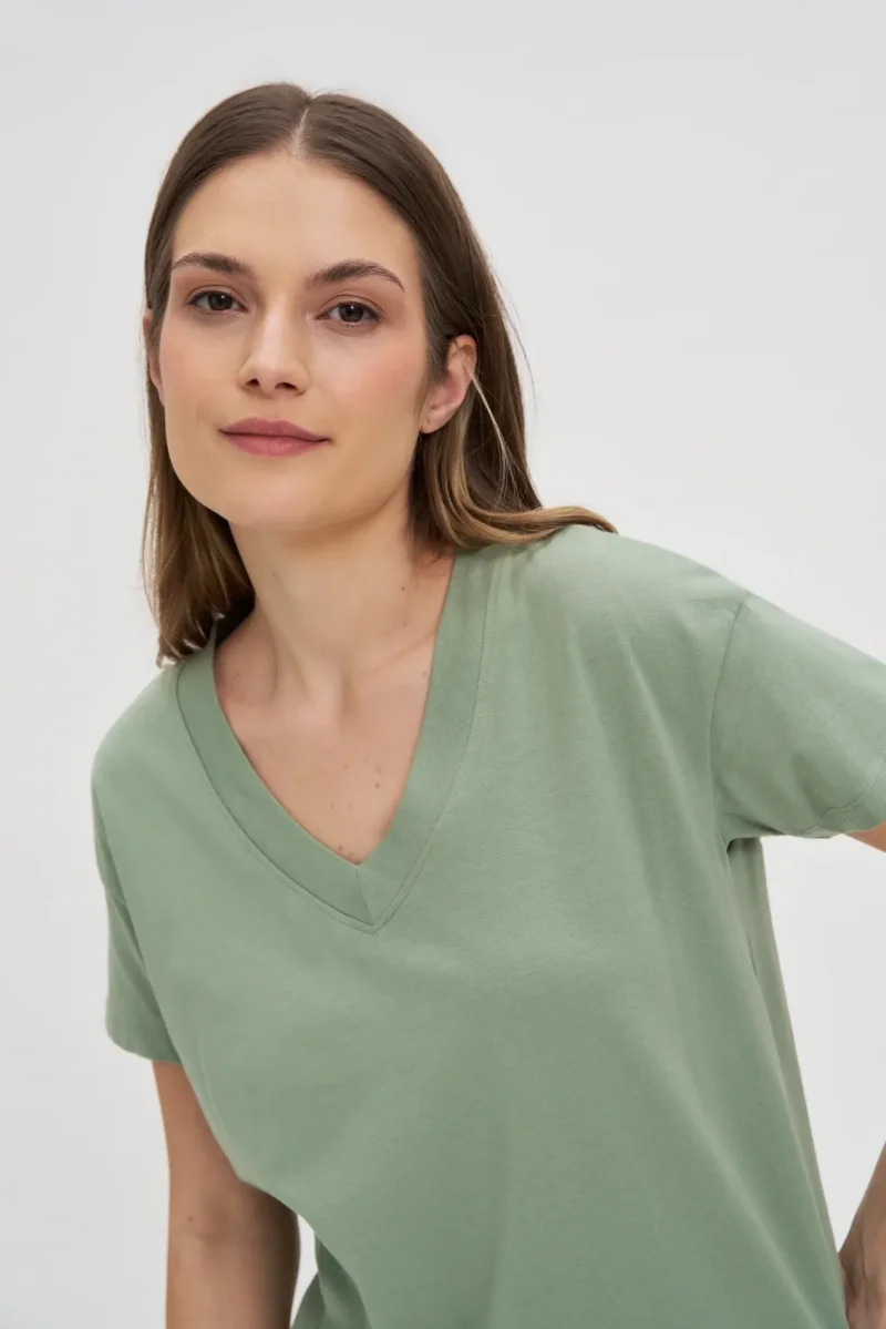 WOMEN'S TSHIRT L-TS-4625 OLIVE - Imagen 3