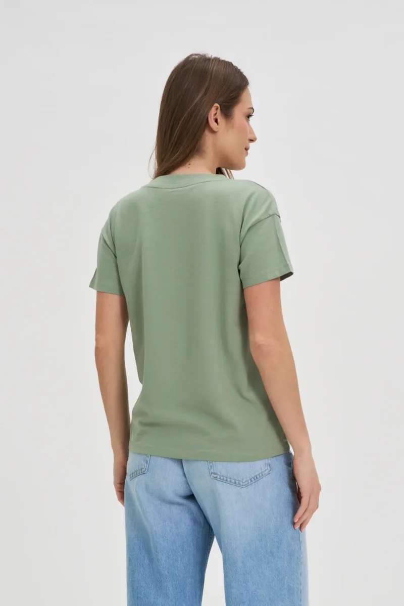 WOMEN'S TSHIRT L-TS-4625 OLIVE - Imagen 4