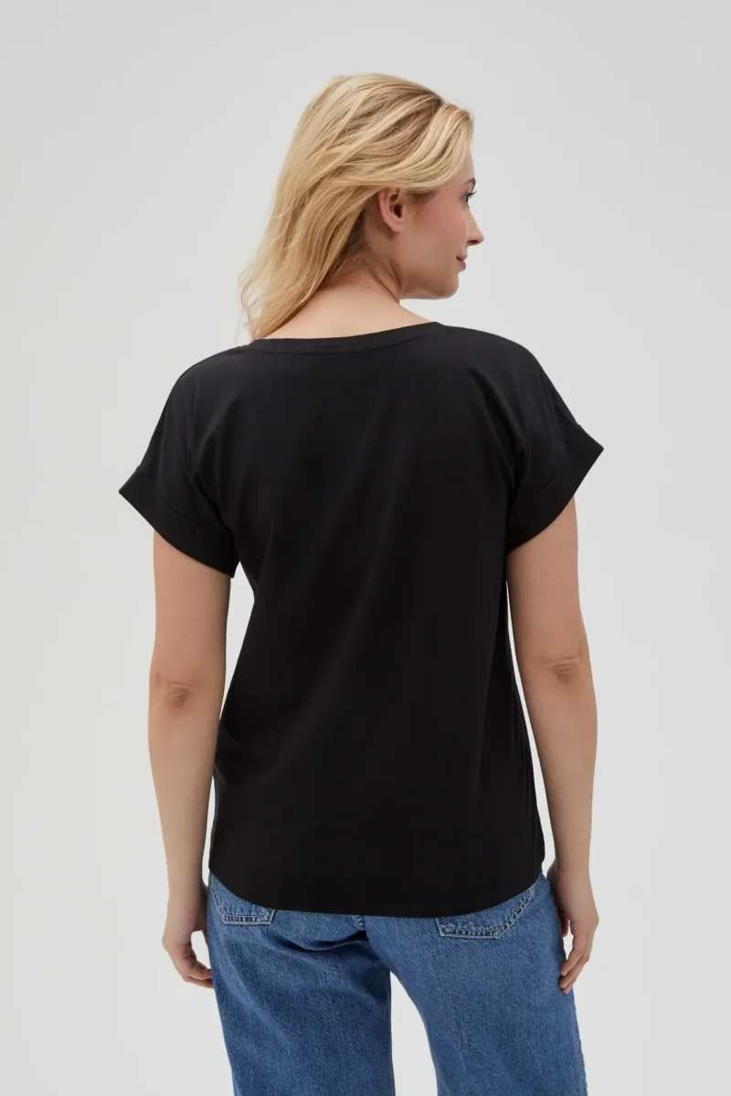 WOMEN'S TSHIRT L-TS-4626 BLACK - Imagen 3