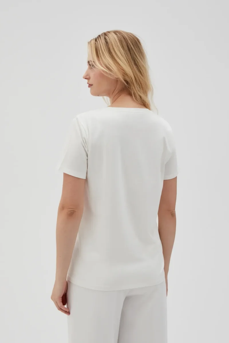 WOMEN'S TSHIRT L-TS-4629 OFF WHITE - Imagen 5