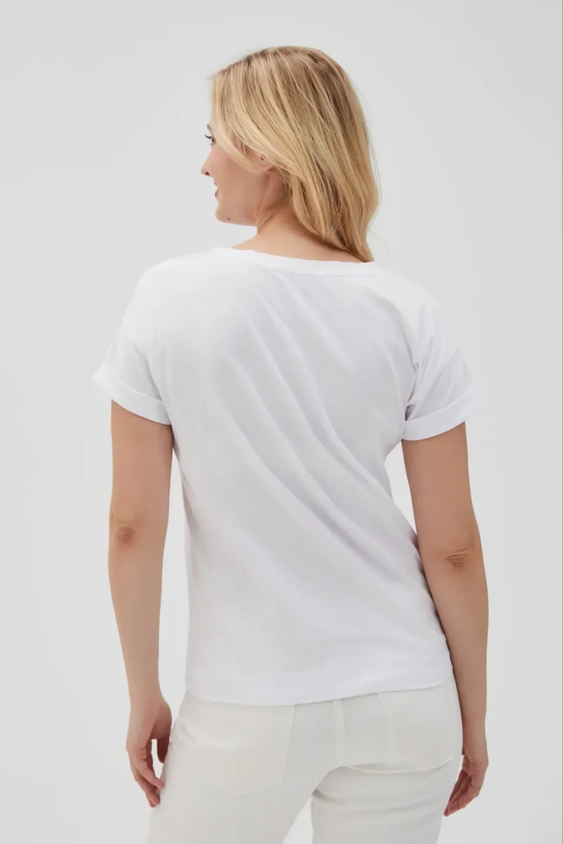 WOMEN'S TSHIRT L-TS-4633 WHITE - Imagen 4