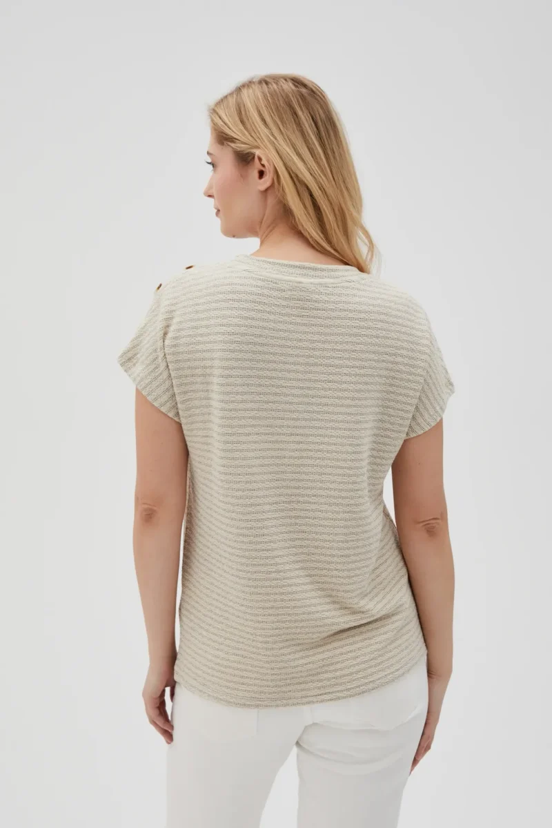 WOMEN'S TSHIRT L-TS-4634 L.BEIGE - Imagen 4