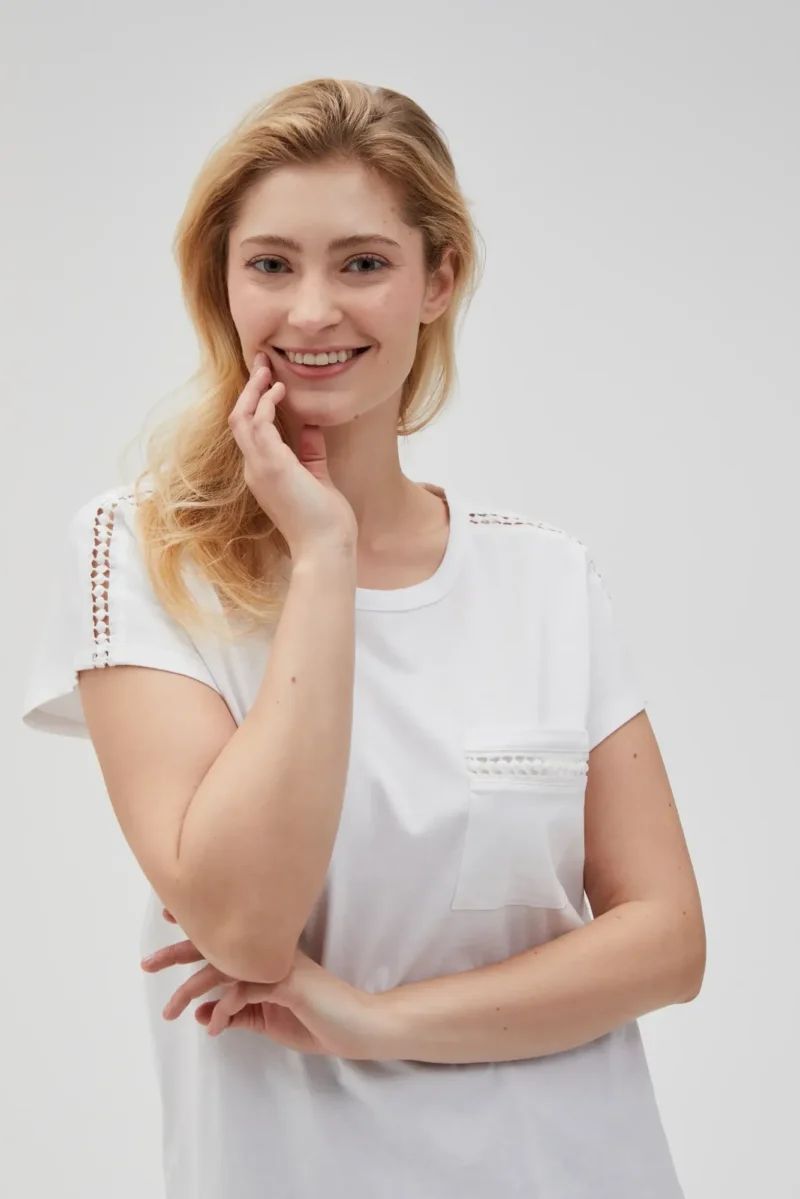 WOMEN'S TSHIRT L-TS-4635 WHITE - Imagen 3