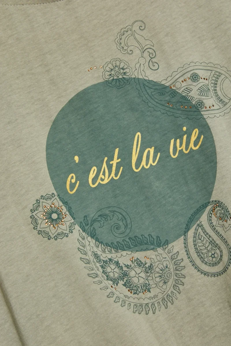WOMEN'S TSHIRT L-TS-4636 OLIVE - Imagen 6