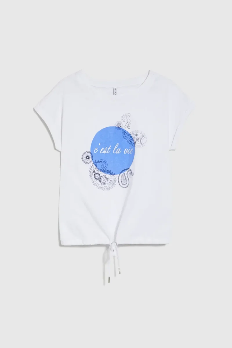 WOMEN'S TSHIRT L-TS-4636 WHITE - Imagen 5