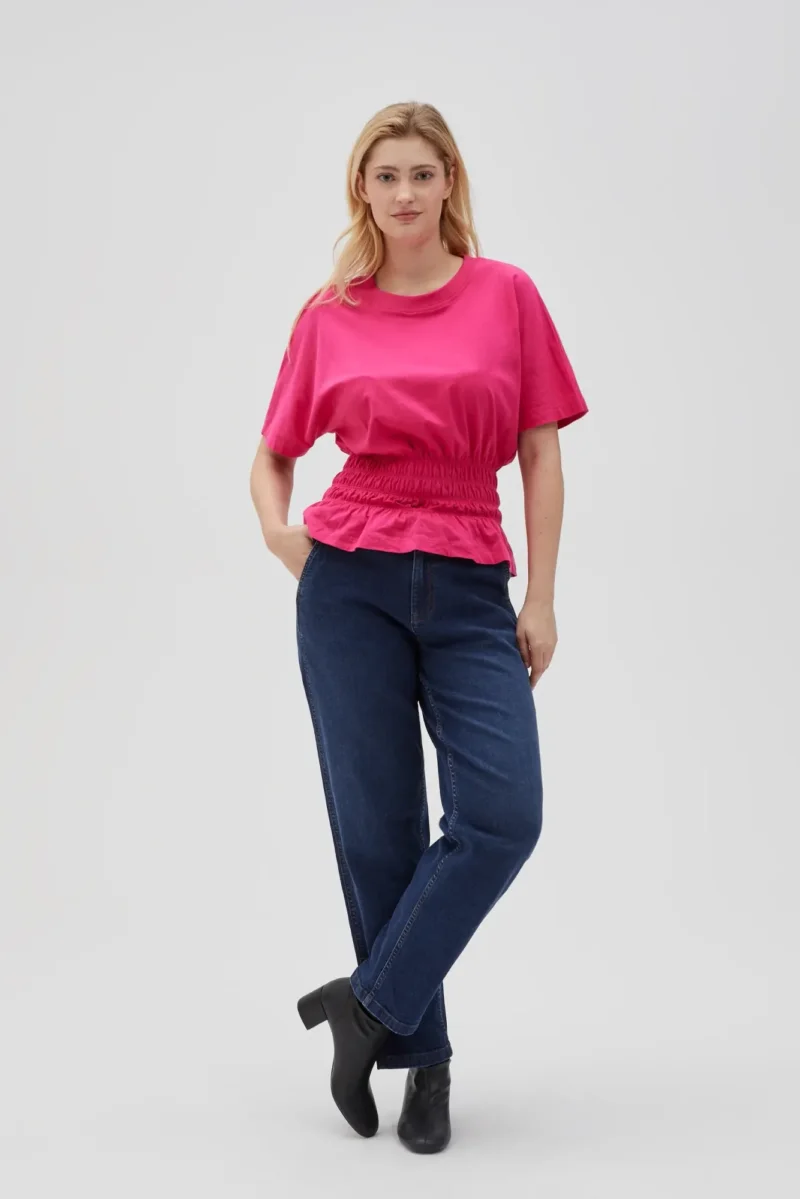 WOMEN'S TSHIRT L-TS-4638 FUCHSIA - Imagen 2