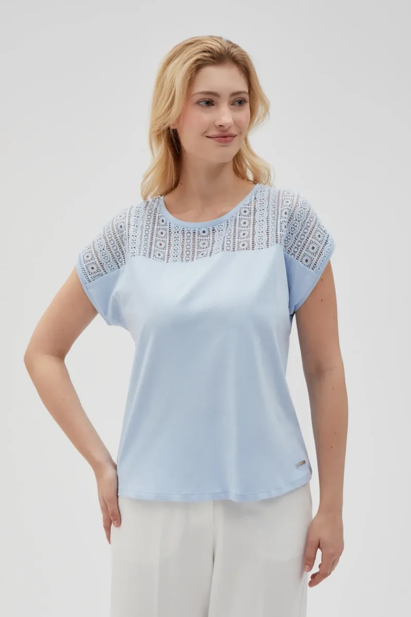 WOMEN'S TSHIRT L-TS-4641 L.BLUE
