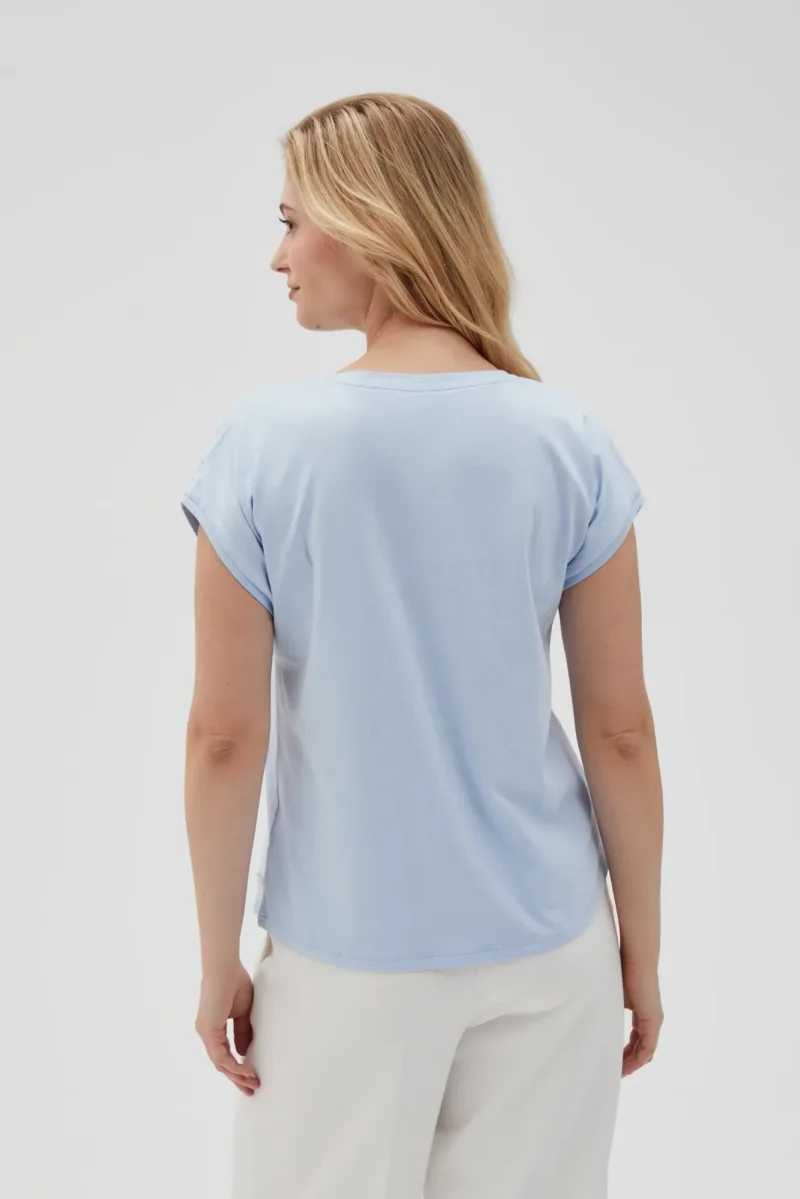 WOMEN'S TSHIRT L-TS-4641 L.BLUE - Imagen 4