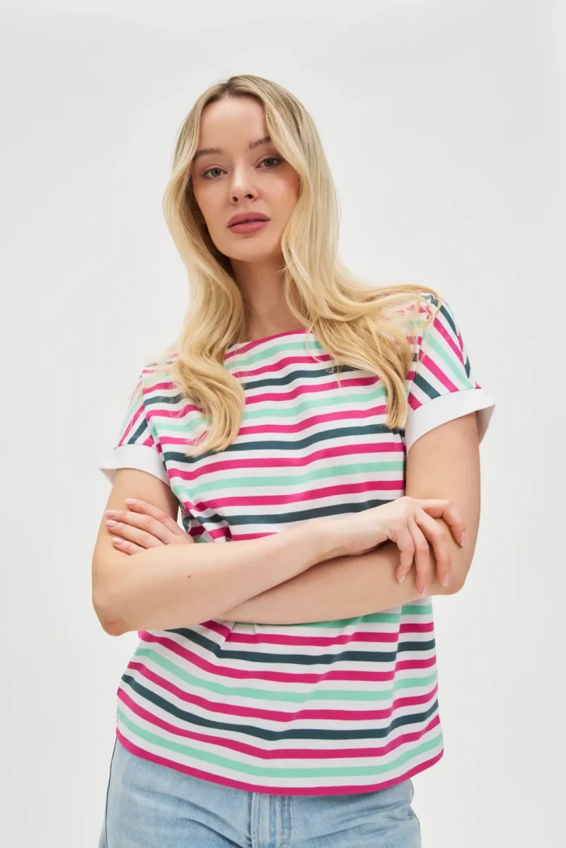 WOMEN'S TSHIRT L-TS-4642 FUCHSIA - Imagen 2