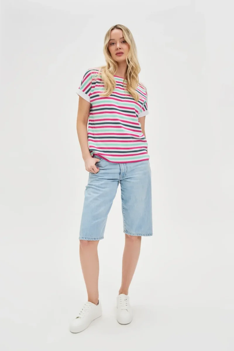 WOMEN'S TSHIRT L-TS-4642 FUCHSIA - Imagen 3