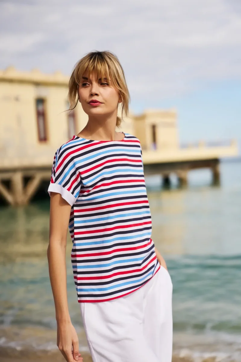 WOMEN'S TSHIRT L-TS-4642 NAVY