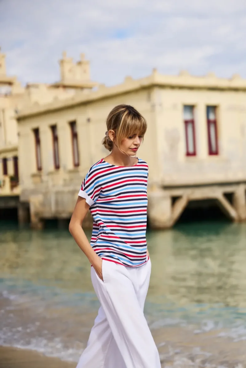 WOMEN'S TSHIRT L-TS-4642 NAVY - Imagen 4