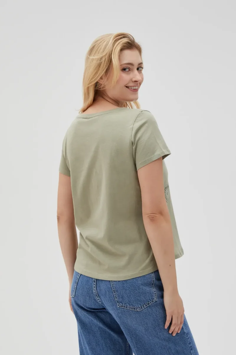 WOMEN'S TSHIRT L-TS-4643 OLIVE - Imagen 3
