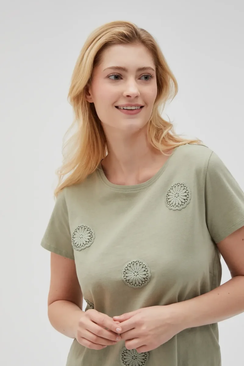 WOMEN'S TSHIRT L-TS-4643 OLIVE