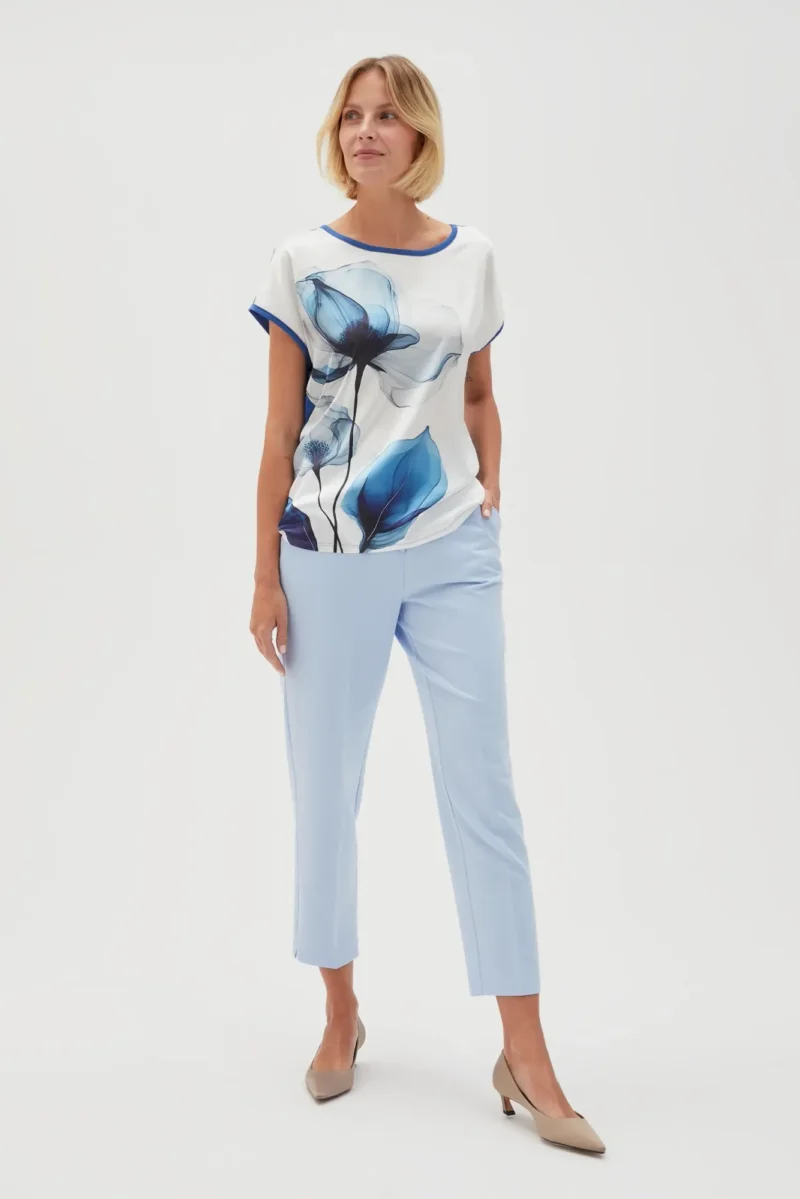 WOMEN'S TSHIRT L-TS-4646 L.BLUE - Imagen 2