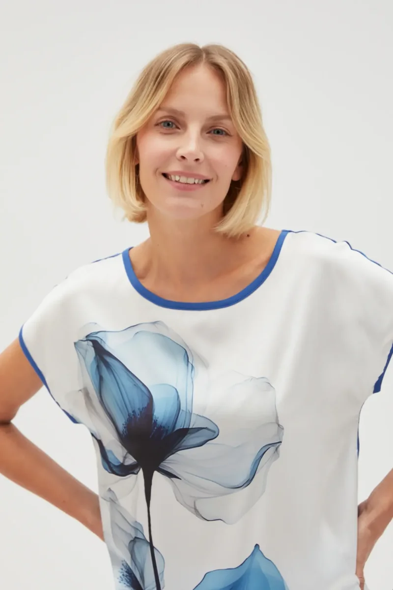 WOMEN'S TSHIRT L-TS-4646 L.BLUE - Imagen 3