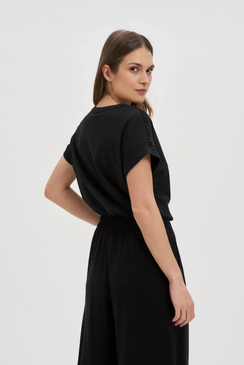 WOMEN'S TSHIRT L-TS-4650 BLACK - Imagen 5