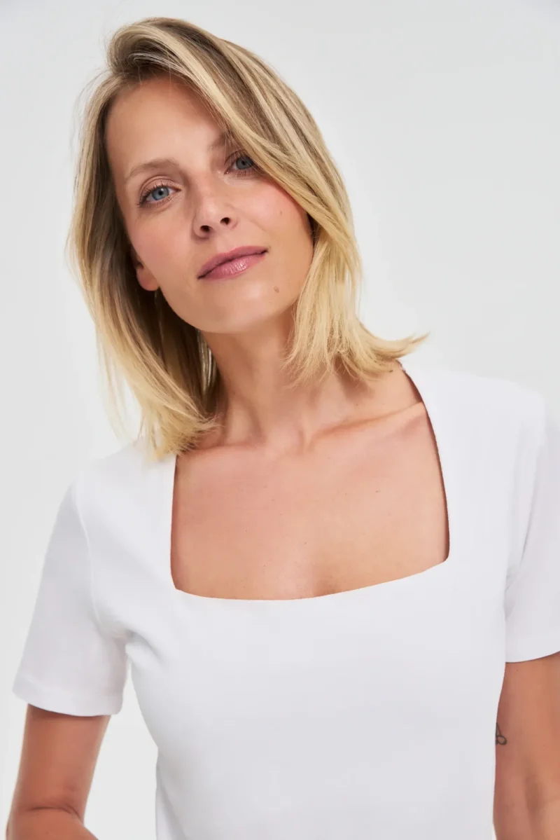 WOMEN'S TSHIRT L-TS-4652 WHITE - Imagen 2