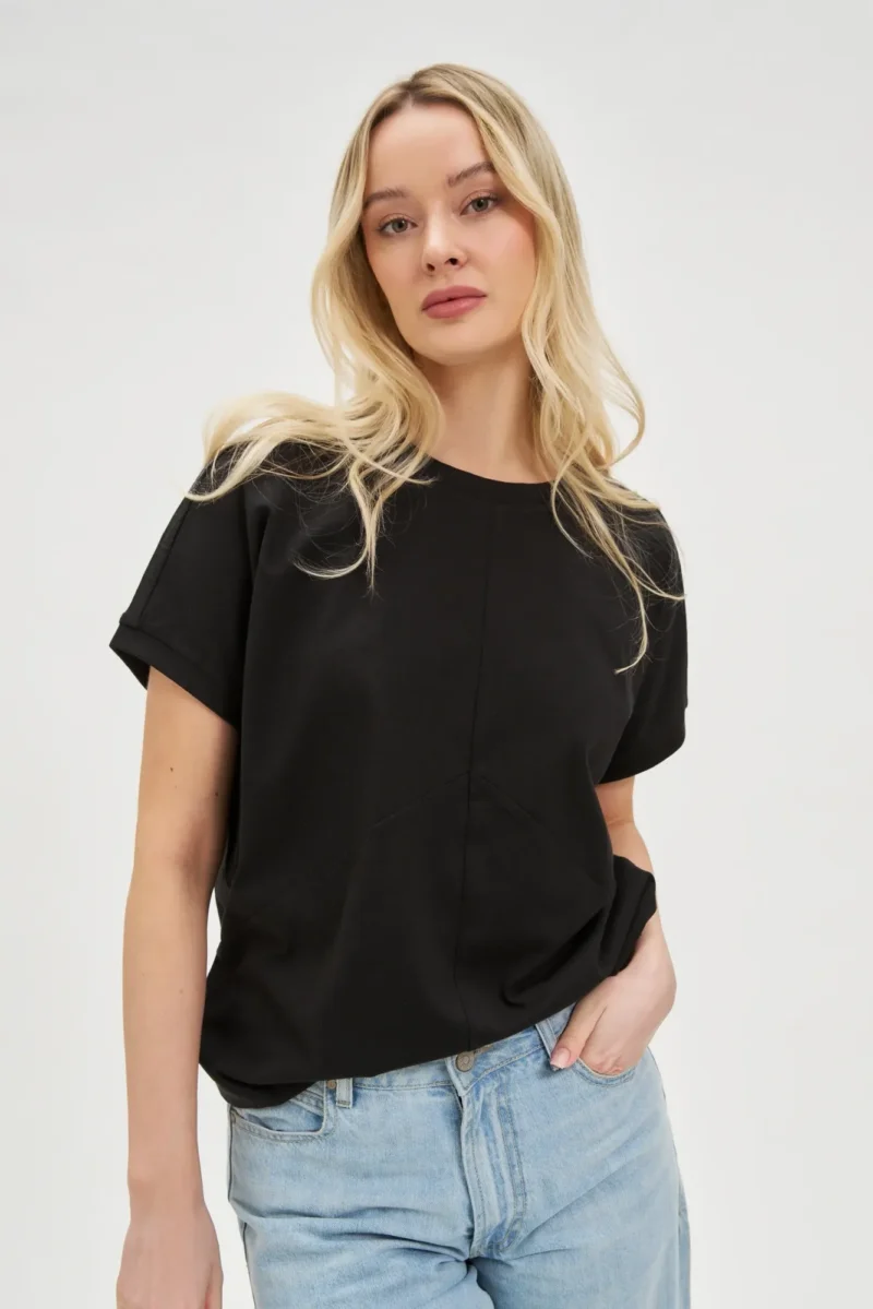 WOMEN'S TSHIRT L-TS-4654 BLACK