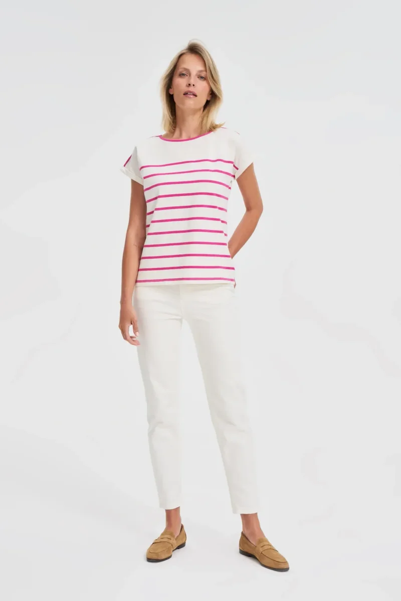 WOMEN'S TSHIRT L-TS-4655 FUCHSIA - Imagen 2