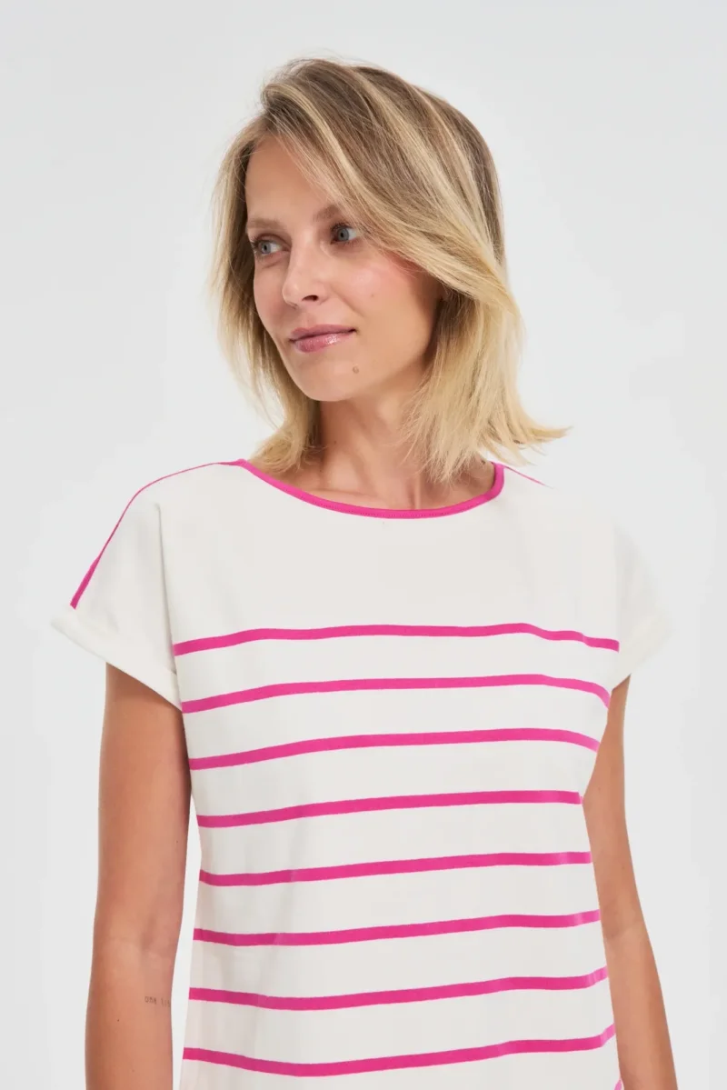 WOMEN'S TSHIRT L-TS-4655 FUCHSIA - Imagen 3