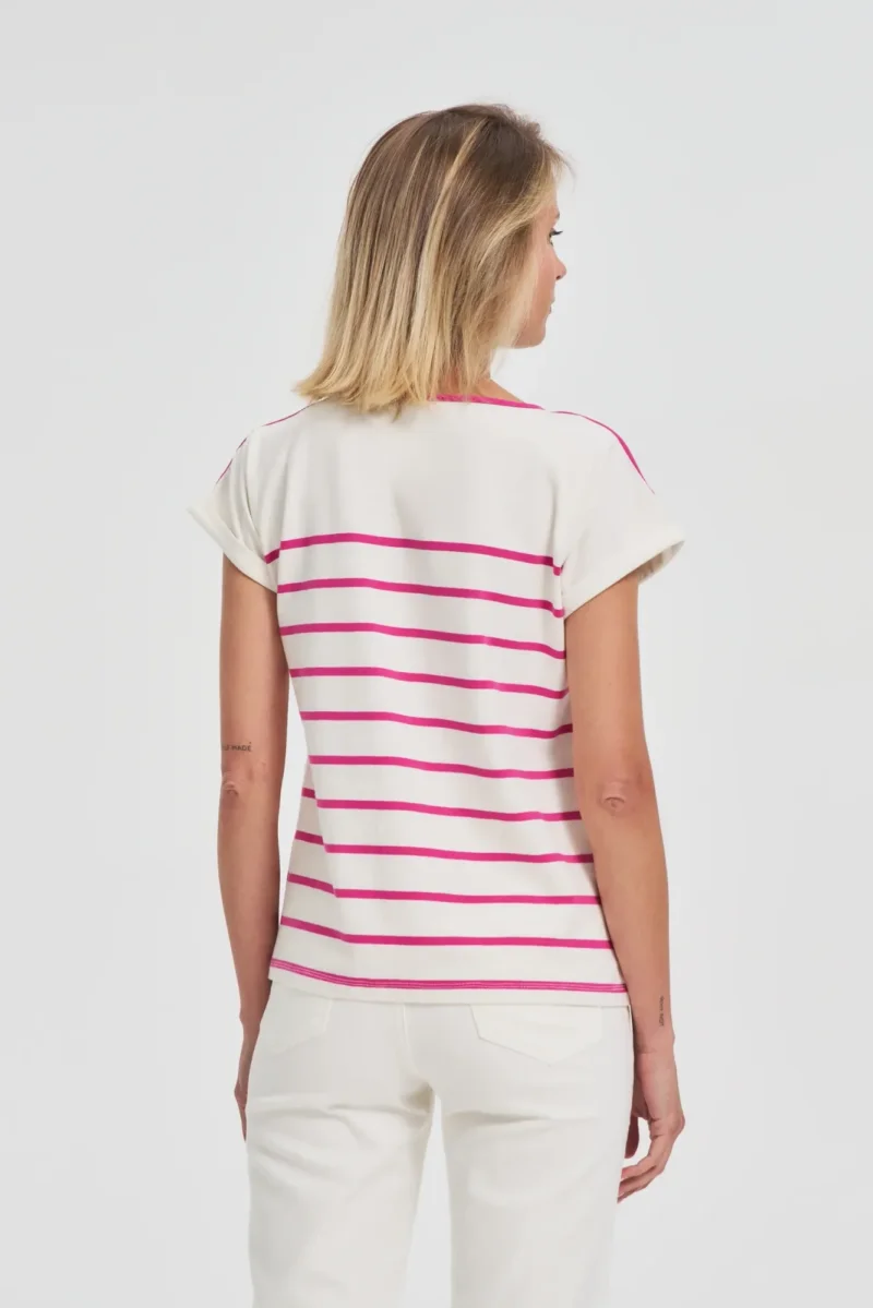 WOMEN'S TSHIRT L-TS-4655 FUCHSIA - Imagen 4